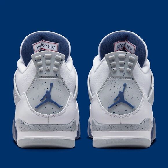 Nike Air Jordan 4 White Smoke Grey Fire Red Midnight Navy DH6927-140 Size 14​ main image 4